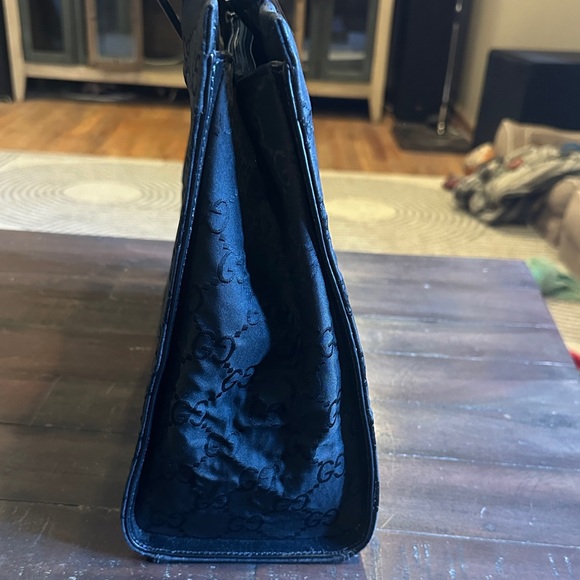 Vintage Gucci Diana Nylon Monogram Bamboo Tote - Picture 4 of 13